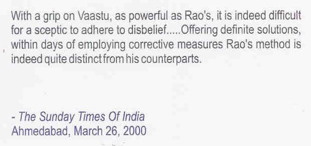 With a grip of Vaastu